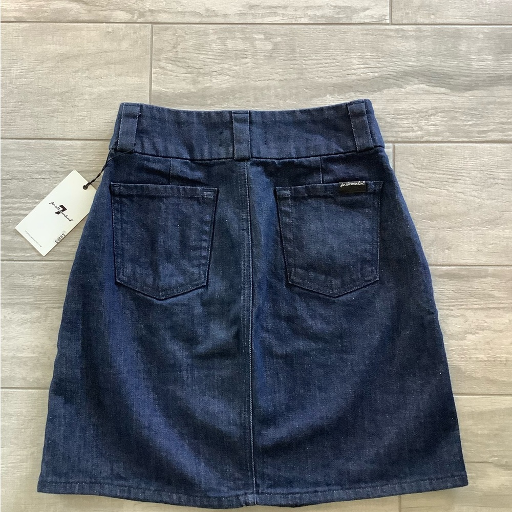 SEVEN 7 FOR ALL MANKIND DENIM SKIRT MINI SKIRT PENCIL SKIRT JEANS SZ 25